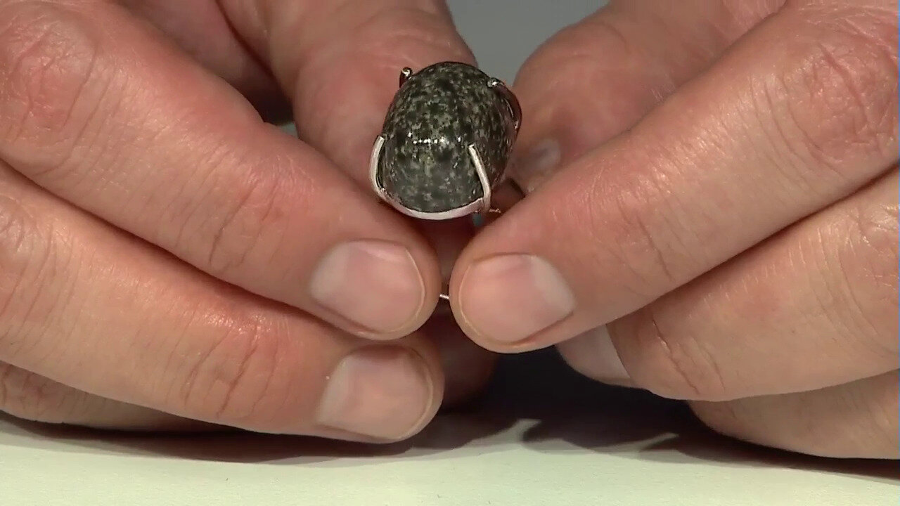 Video Leopard Opal Silver Ring