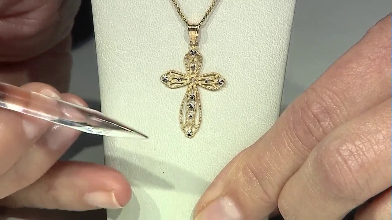 Video 9K PK (I) Diamond Gold Pendant