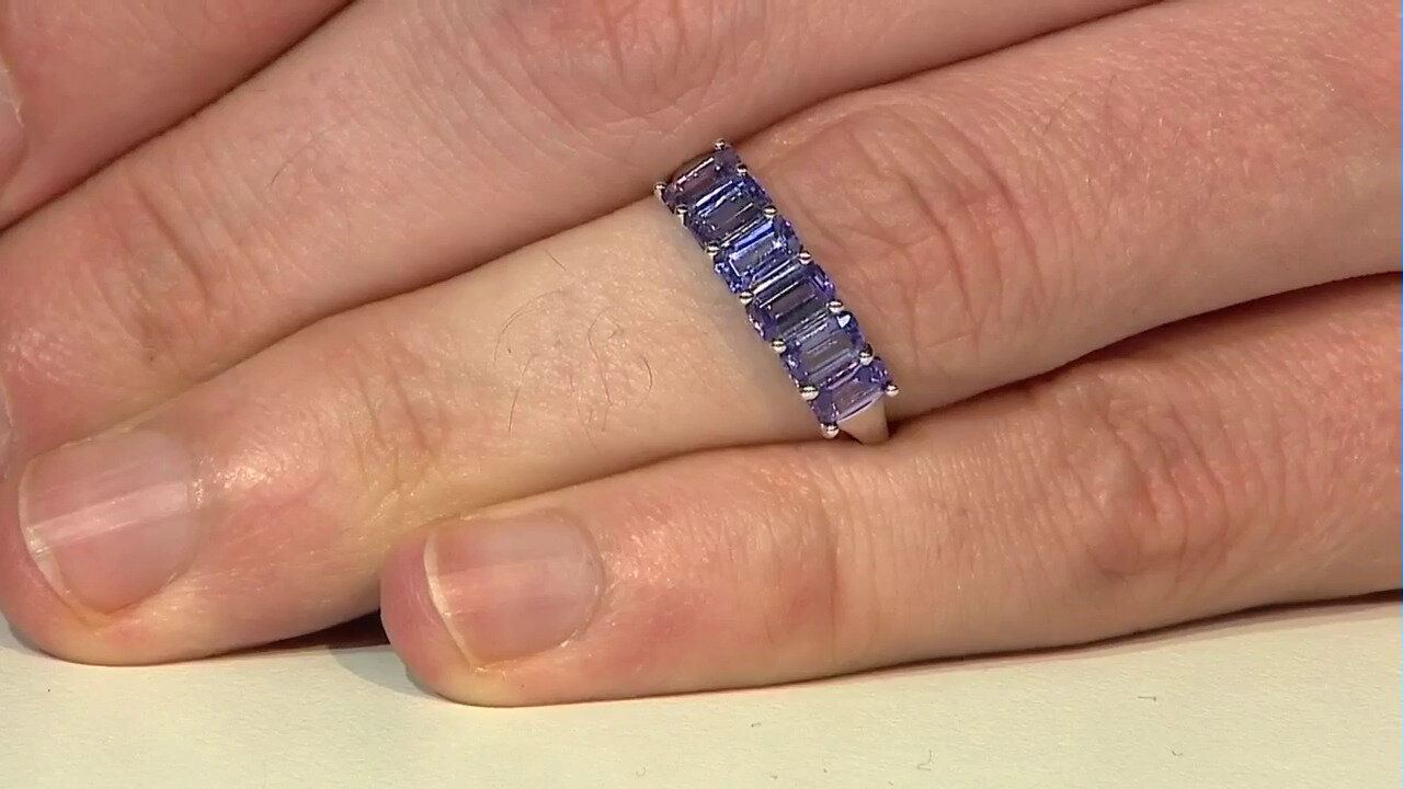 Video 10K AAA Tanzanite Gold Ring