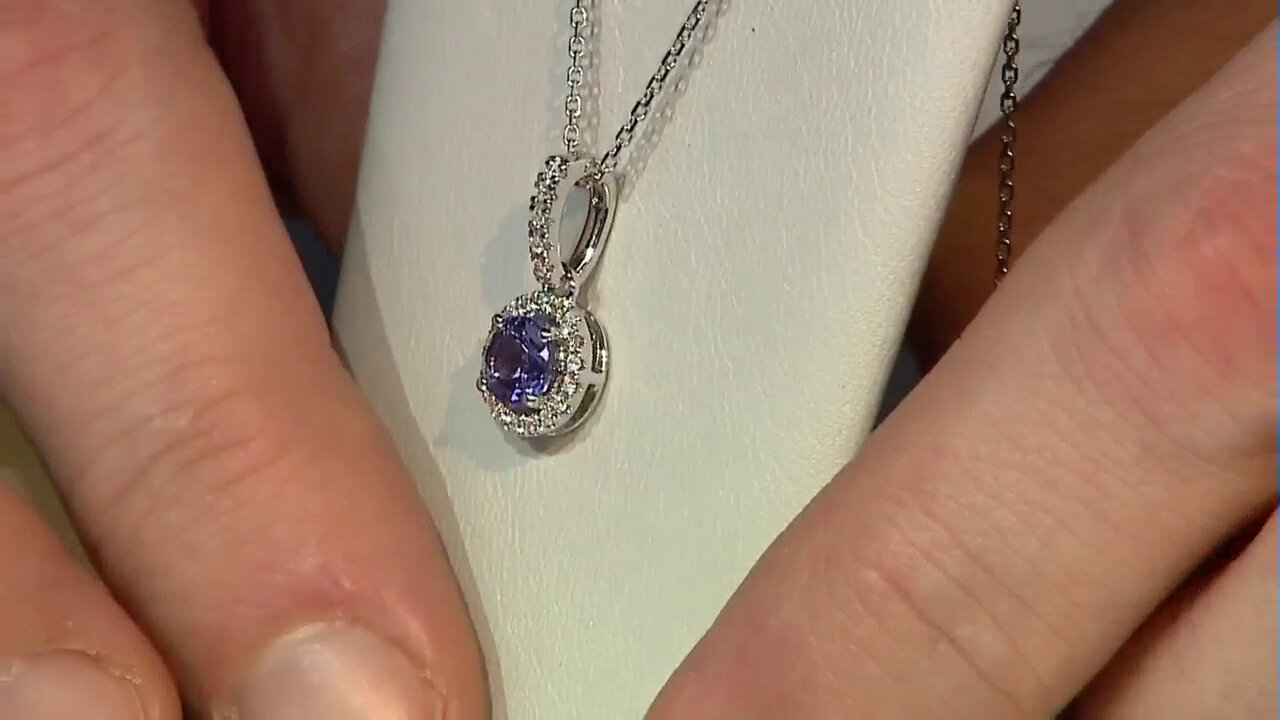 Video 10K AAA Tanzanite Gold Necklace