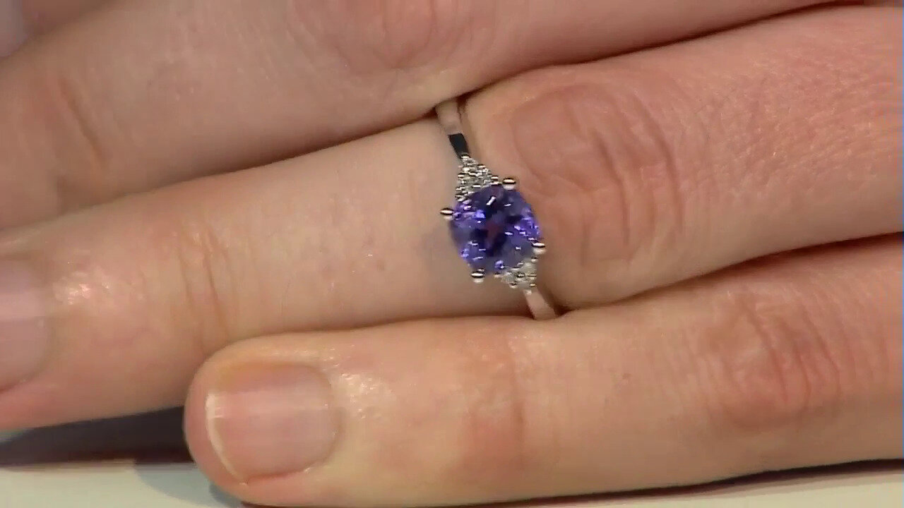 Video 10K AAA Tanzanite Gold Ring