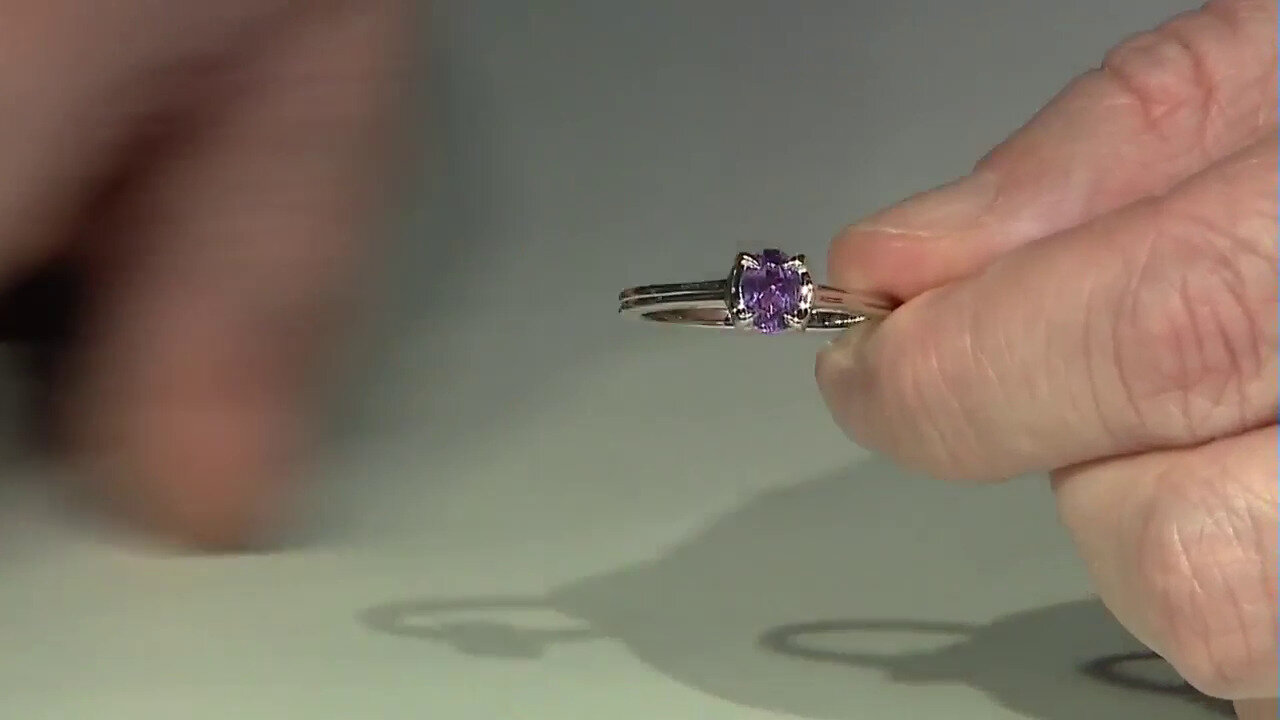 Video Uruguayan Amethyst Silver Ring