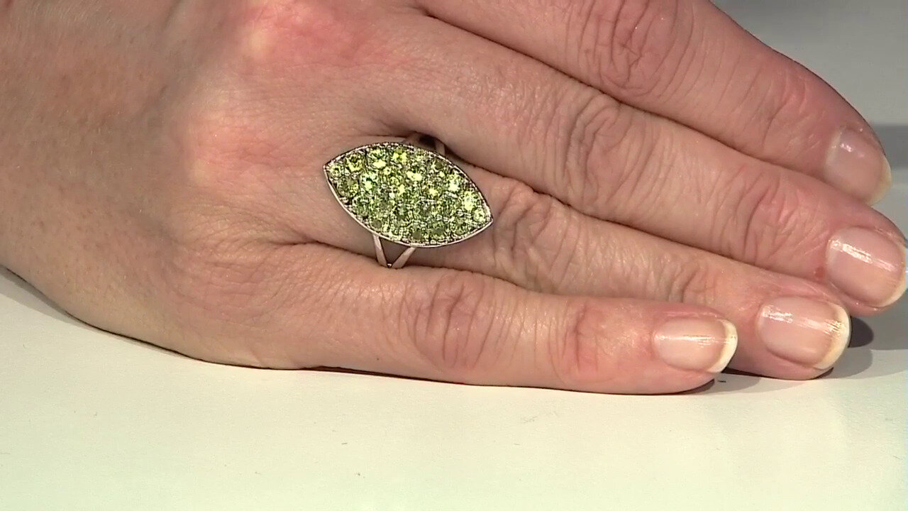 Video Peridot Silver Ring