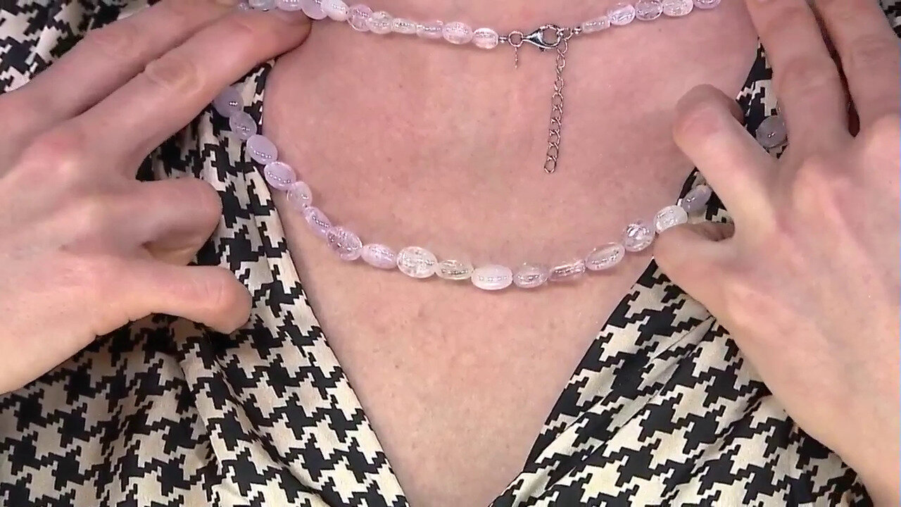 Video Brazilian Kunzite Silver Necklace