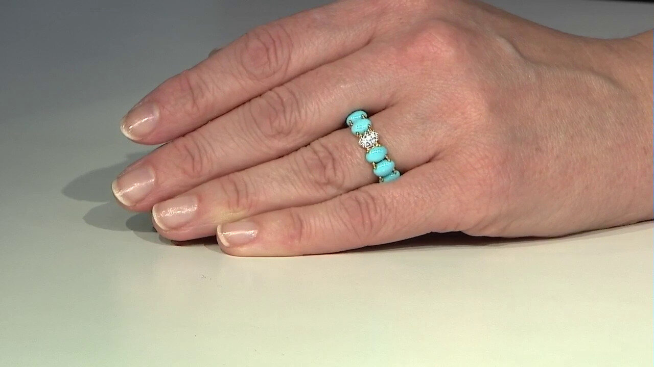 Video Sleeping Beauty Turquoise Silver Ring