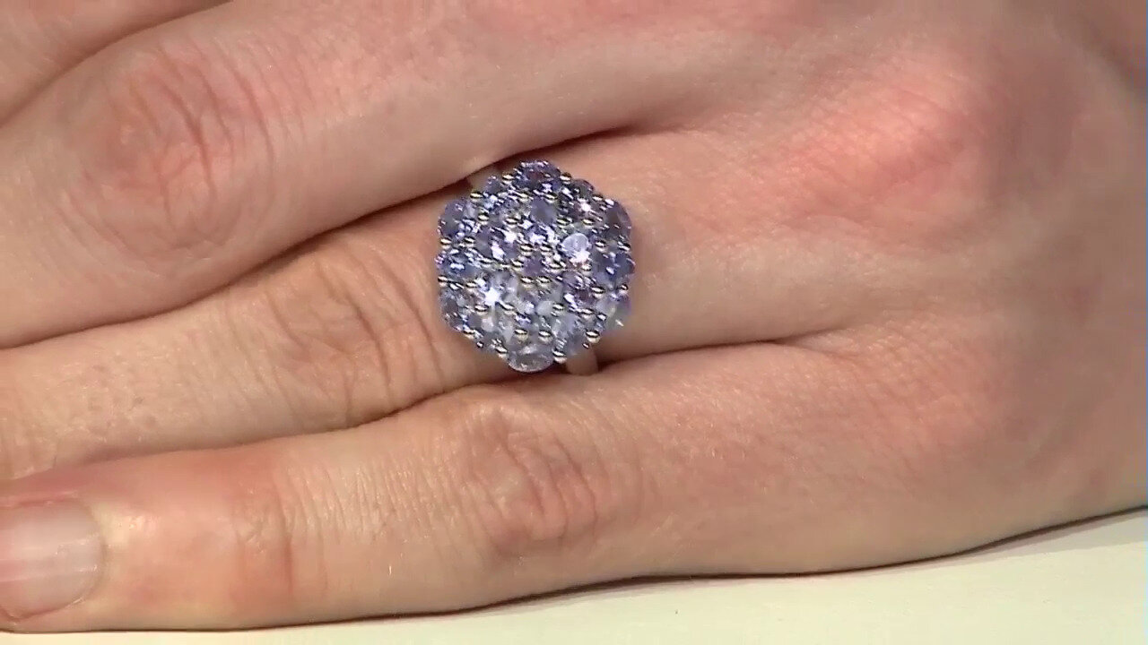 Video Tanzanite Silver Ring