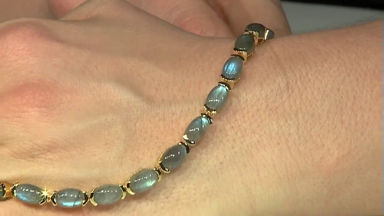 Video Bracelet en argent et Labradorite bleue de Maniry (KM by Juwelo)