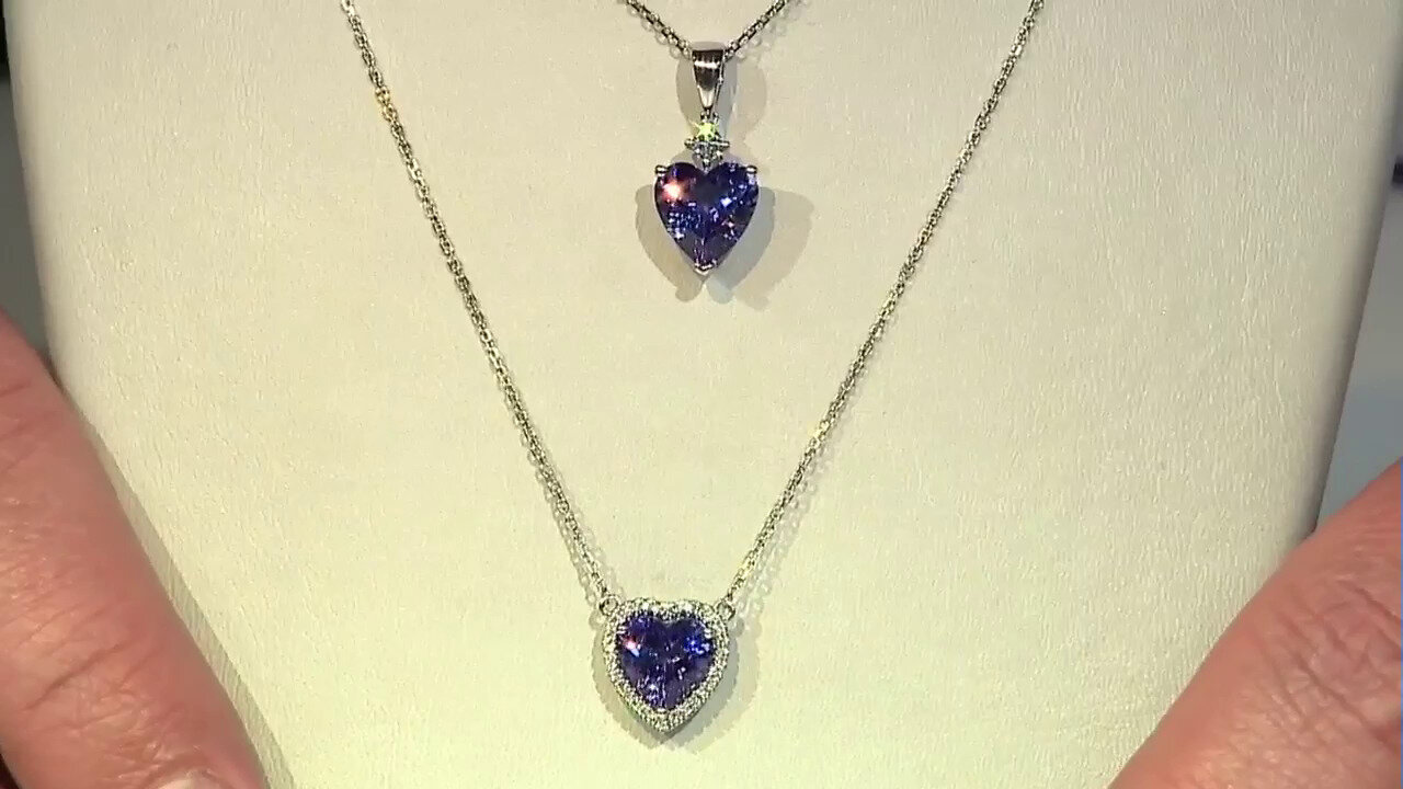 Video 14K AAA Tanzanite Gold Necklace (CIRARI)