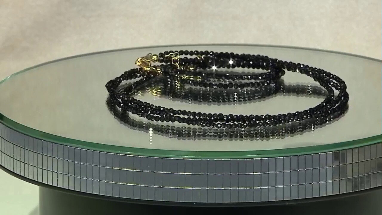 Video Black Spinel Silver Necklace