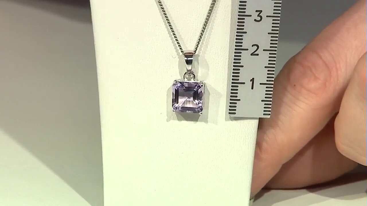 Video Amethyst Silver Pendant