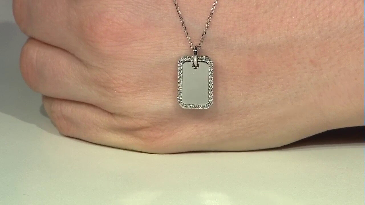 Video White Topaz Silver Necklace