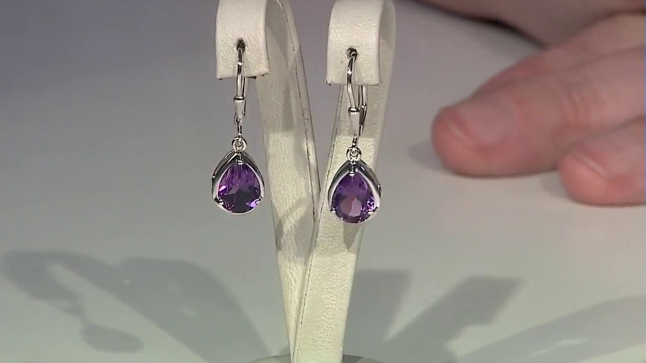 Video Moroccan Amethyst Silver Earrings