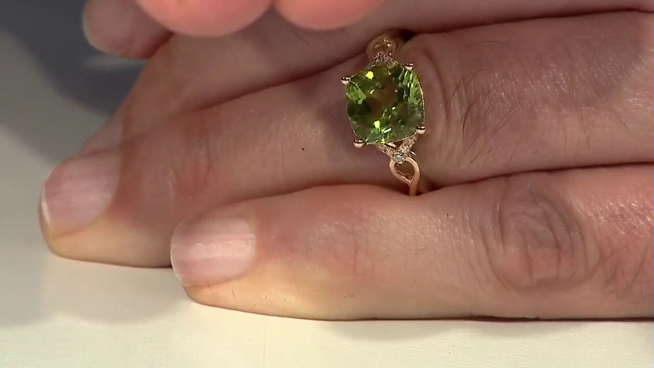 Video 14K Dashihe Peridot Gold Ring (CIRARI)