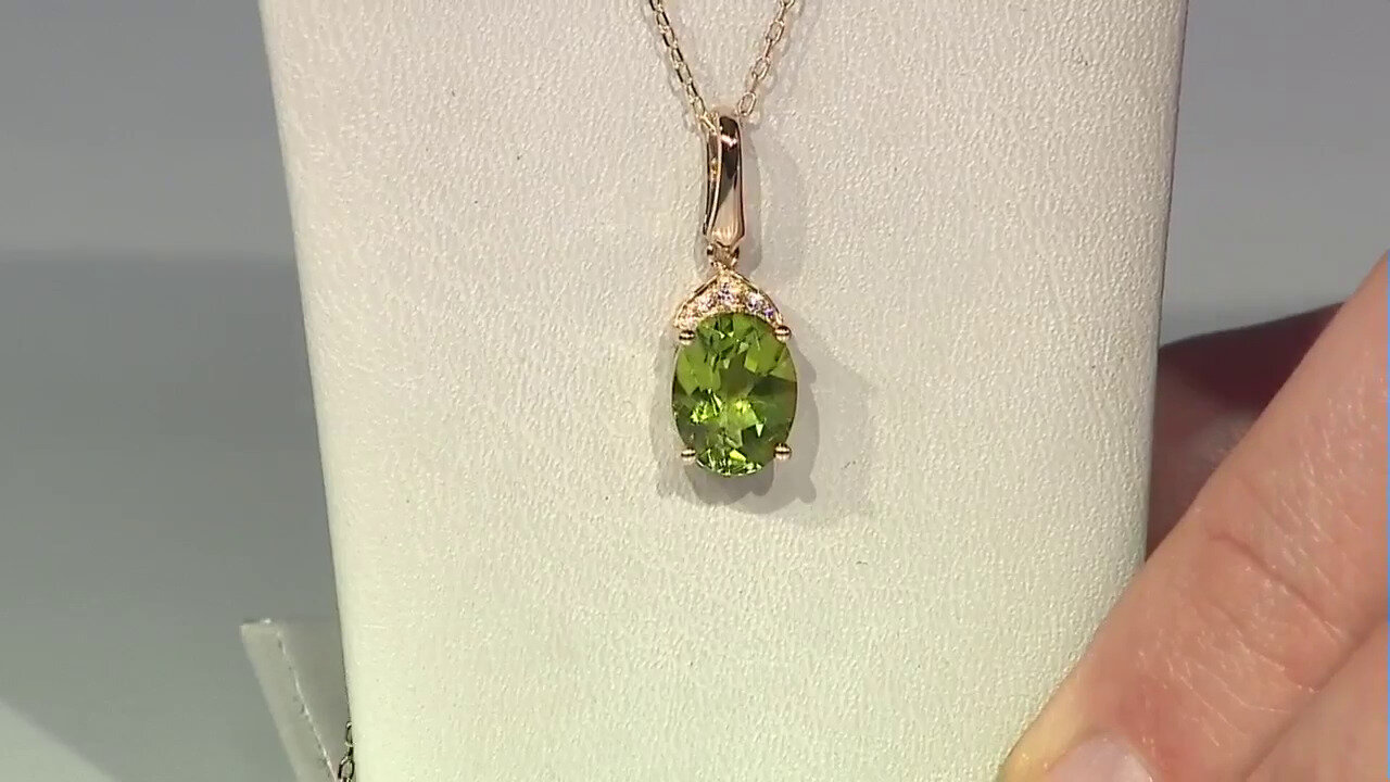 Video 14K Dashihe Peridot Gold Necklace (CIRARI)