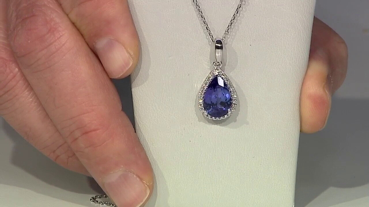 Video 18K AAA Tanzanite Gold Necklace (CIRARI)