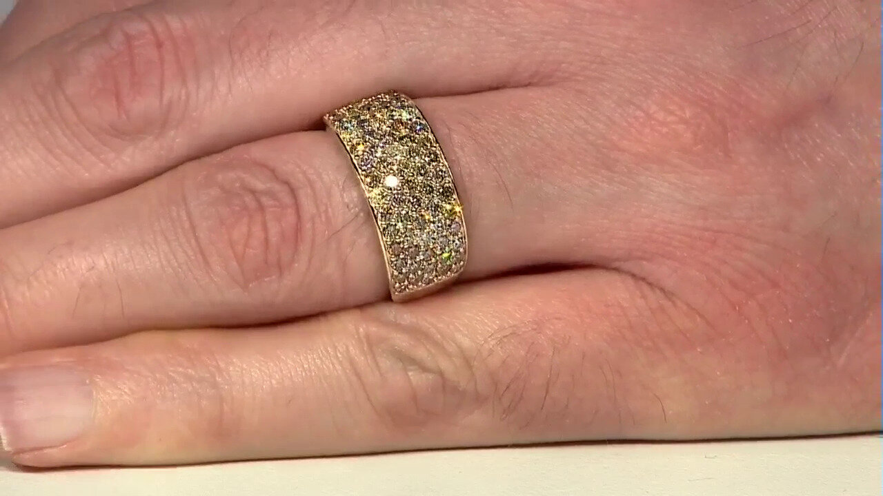 Video 14K SI2 Fancy Diamond Gold Ring (CIRARI)