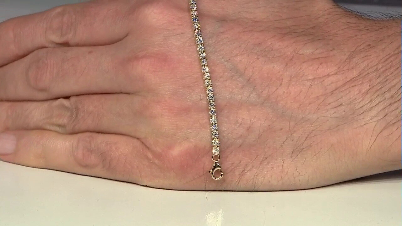 Video 14K I1 (H) Diamond Gold Bracelet (CIRARI)