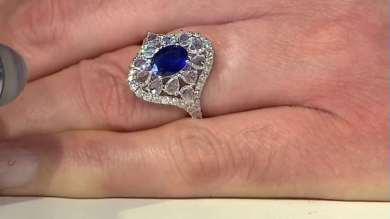 Video 14K Ceylon Blue Sapphire Gold Ring (CIRARI)