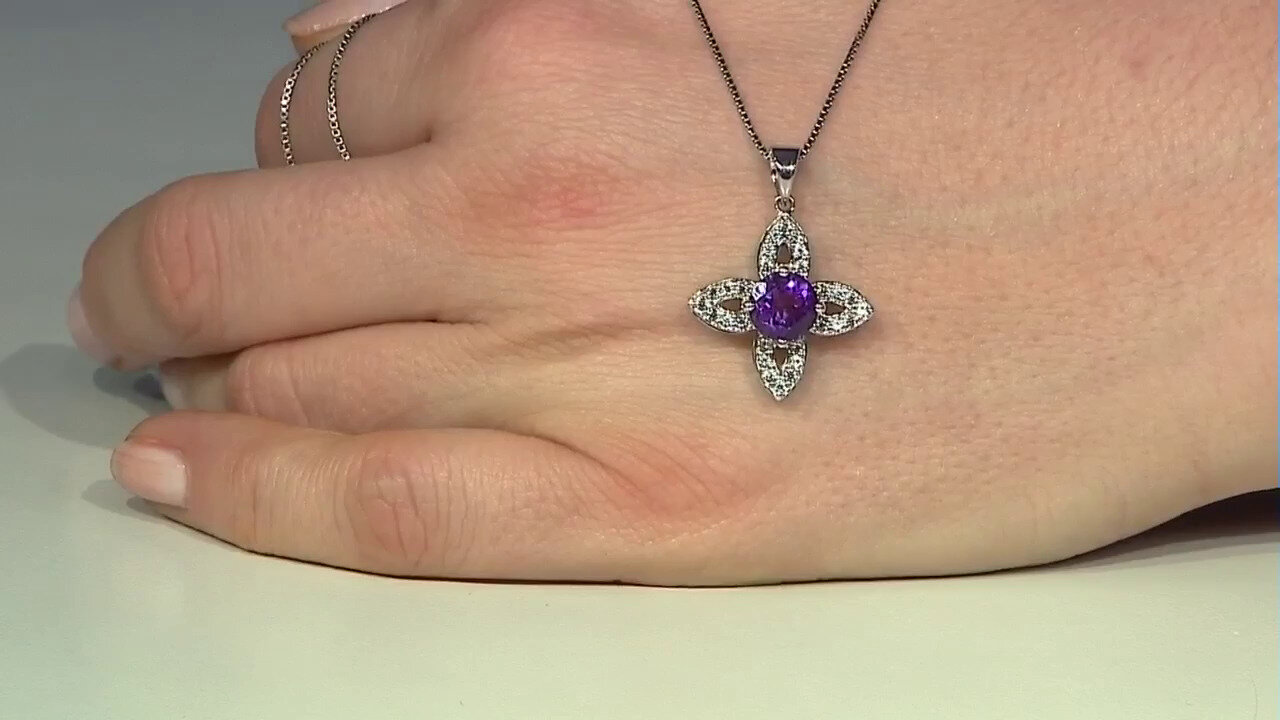 Video Siberian Amethyst Silver Pendant