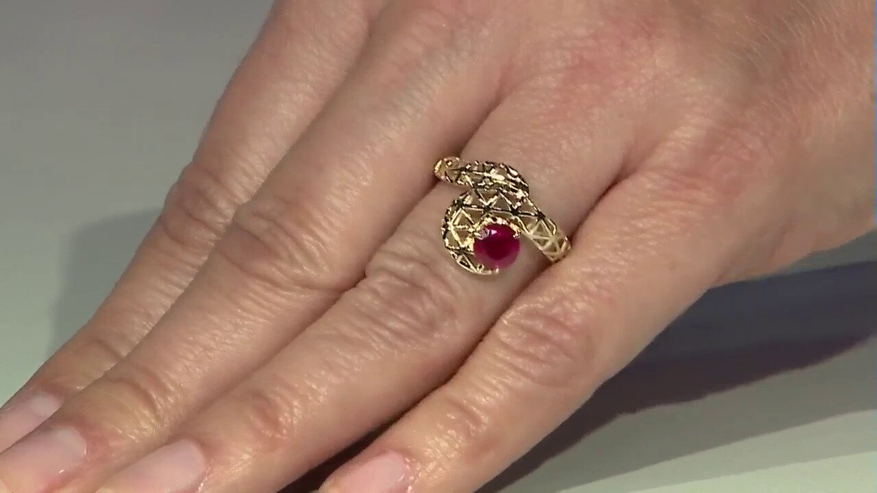 Video 9K Madagascar Ruby Gold Ring (Ornaments by de Melo)