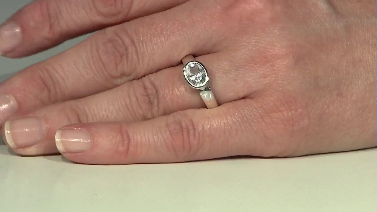 Video Herkimer Quarz-Silberring (Pallanova)