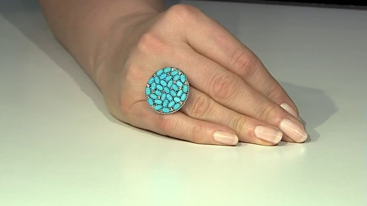 Video Sleeping Beauty Turquoise Silver Ring (Faszination Türkis)