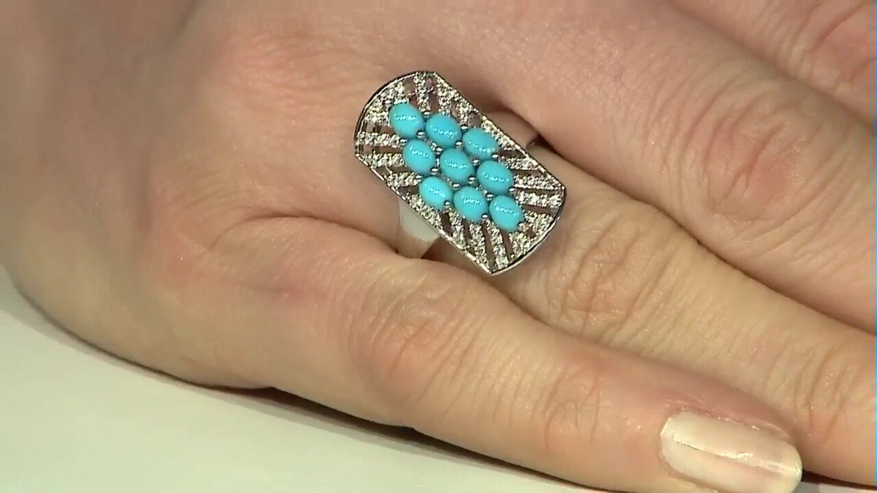 Video Sleeping Beauty Turquoise Silver Ring (Faszination Türkis)