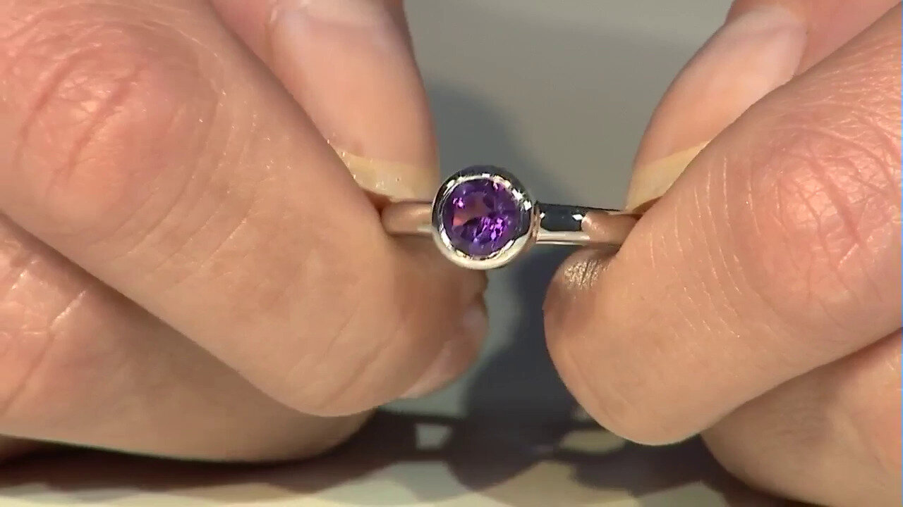 Video Moroccan Amethyst Silver Ring