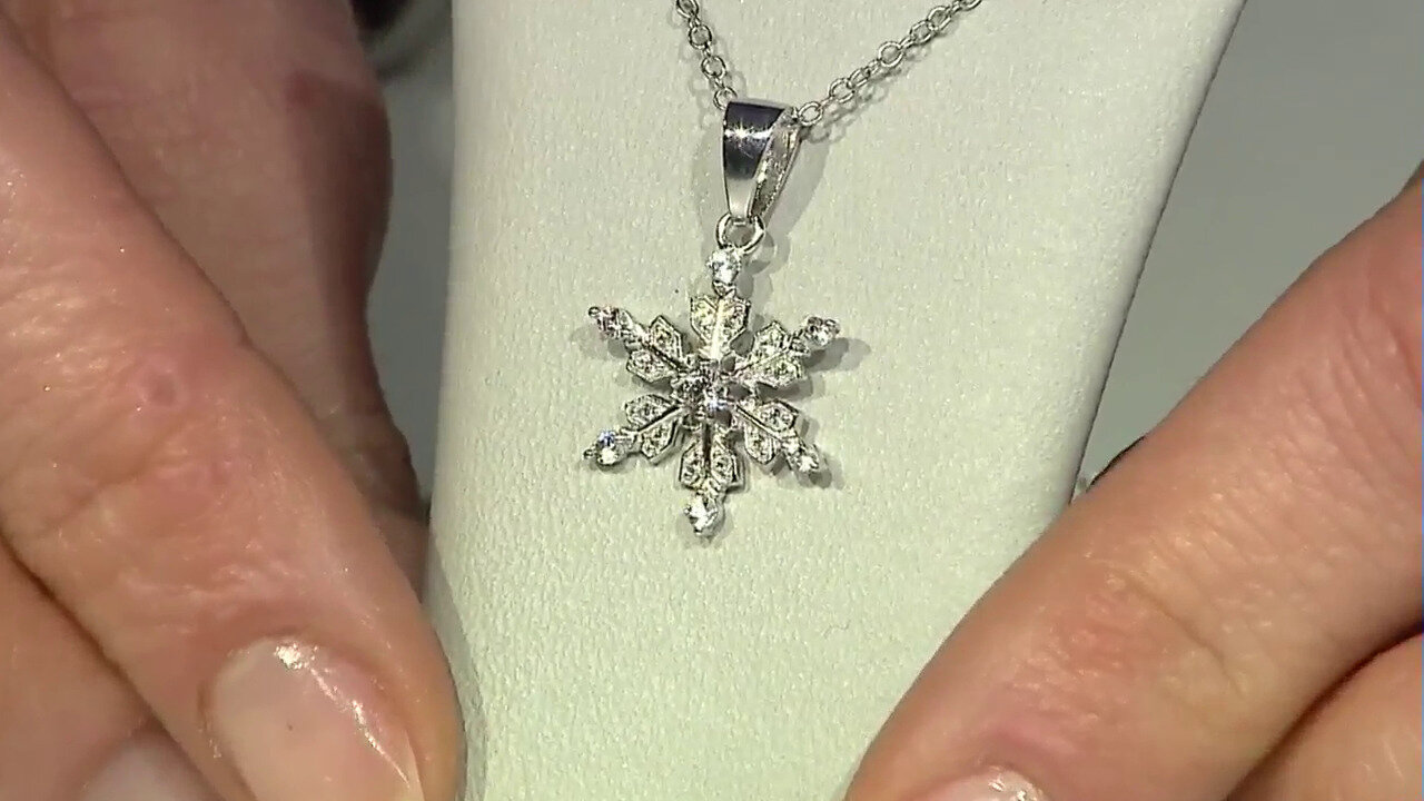 Video Zircon Silver Necklace