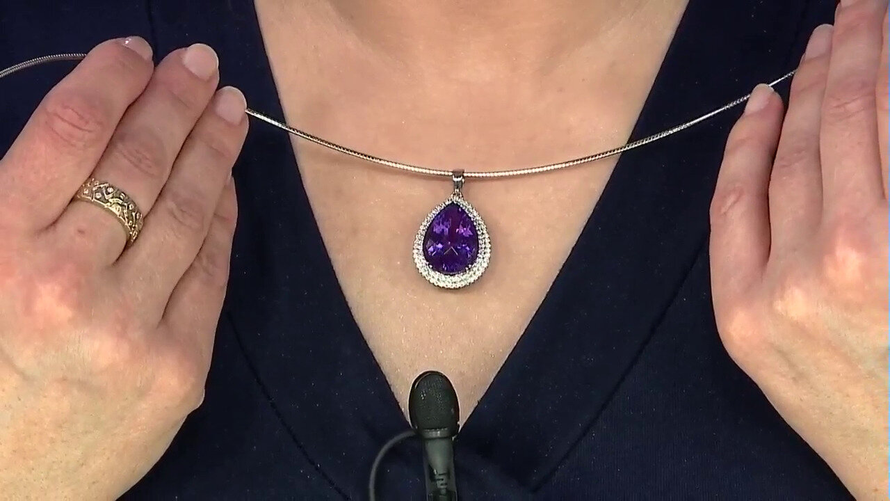 Video Zambian Amethyst Silver Pendant