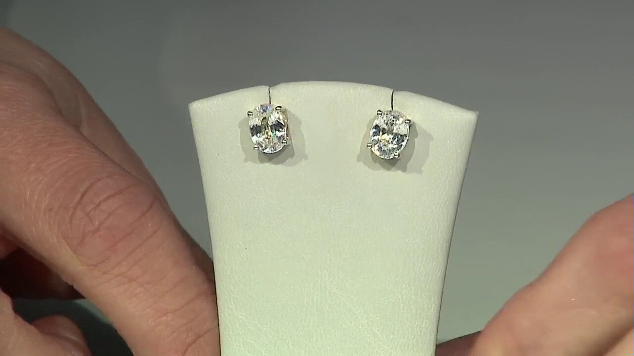 Video 9K Zircon Gold Earrings