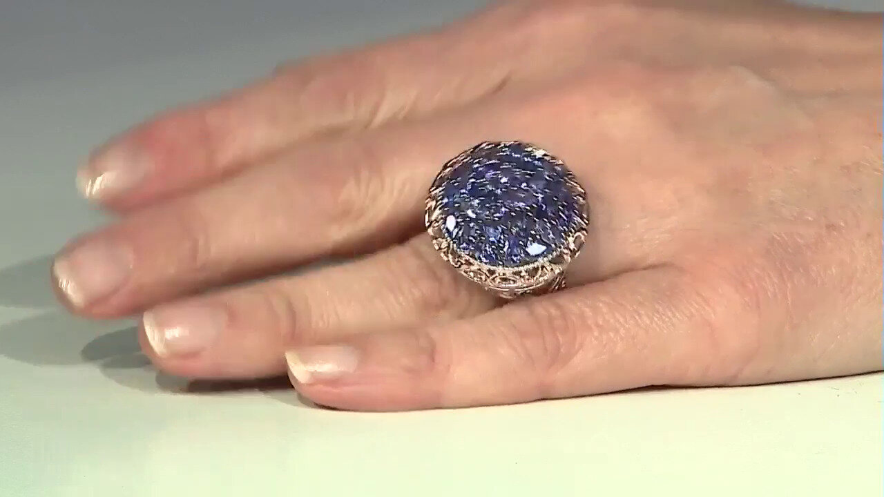 Video Tanzanite Silver Ring (Gems en Vogue)