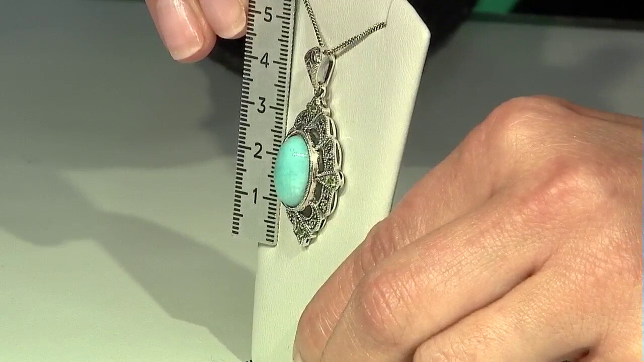 Video Colgante en plata con Amazonita (Annette classic)
