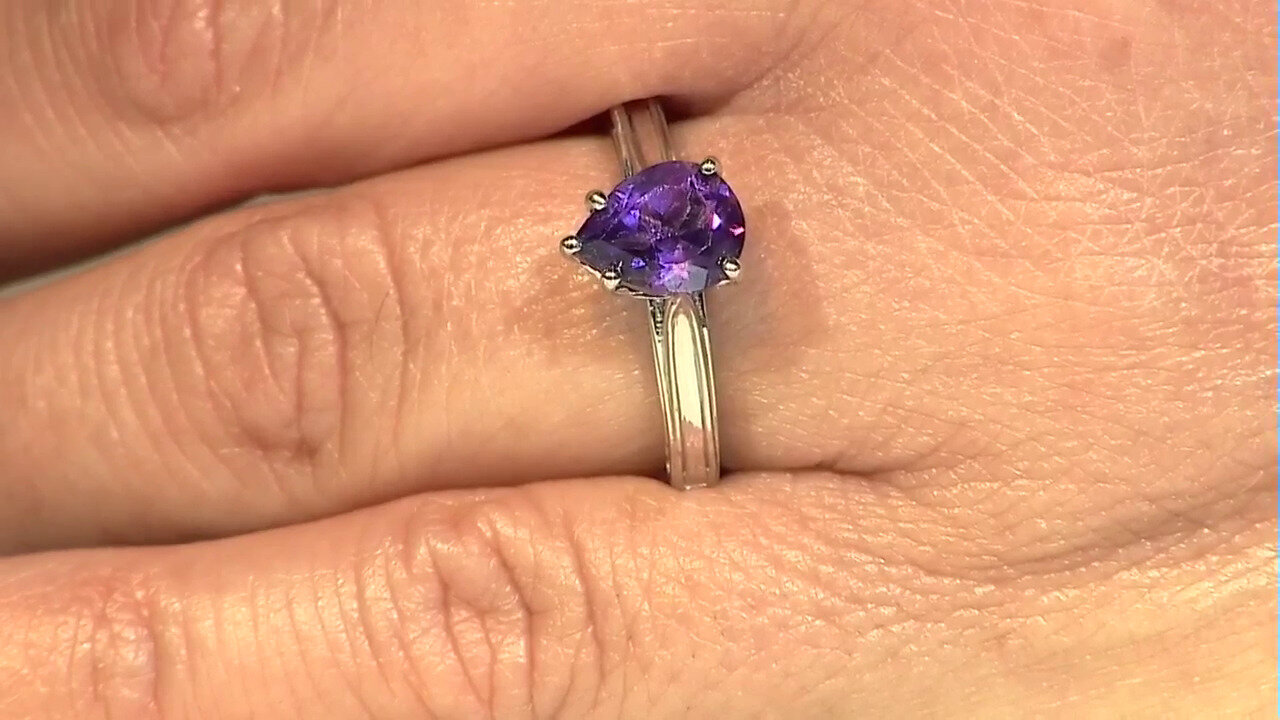 Video Siberian Amethyst Silver Ring