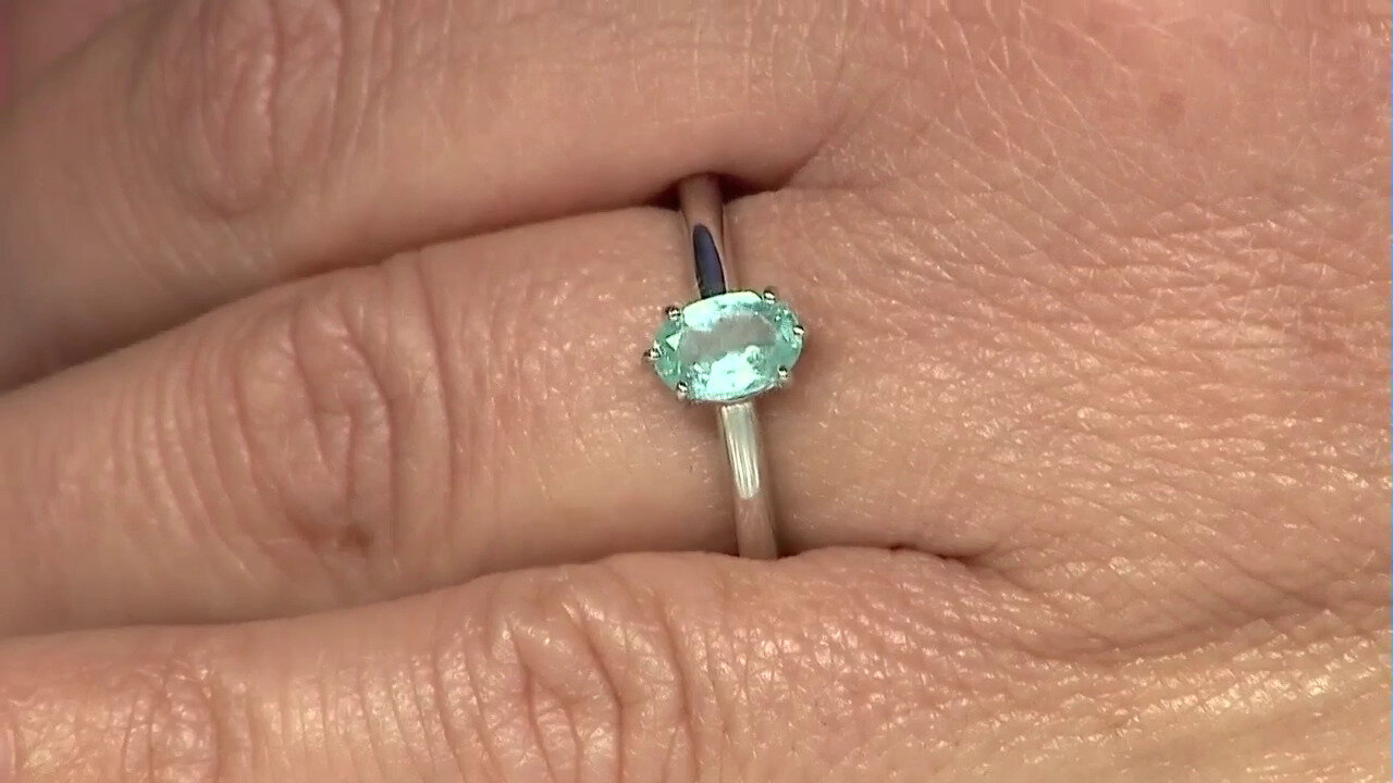 Video Blue Apatite Silver Ring