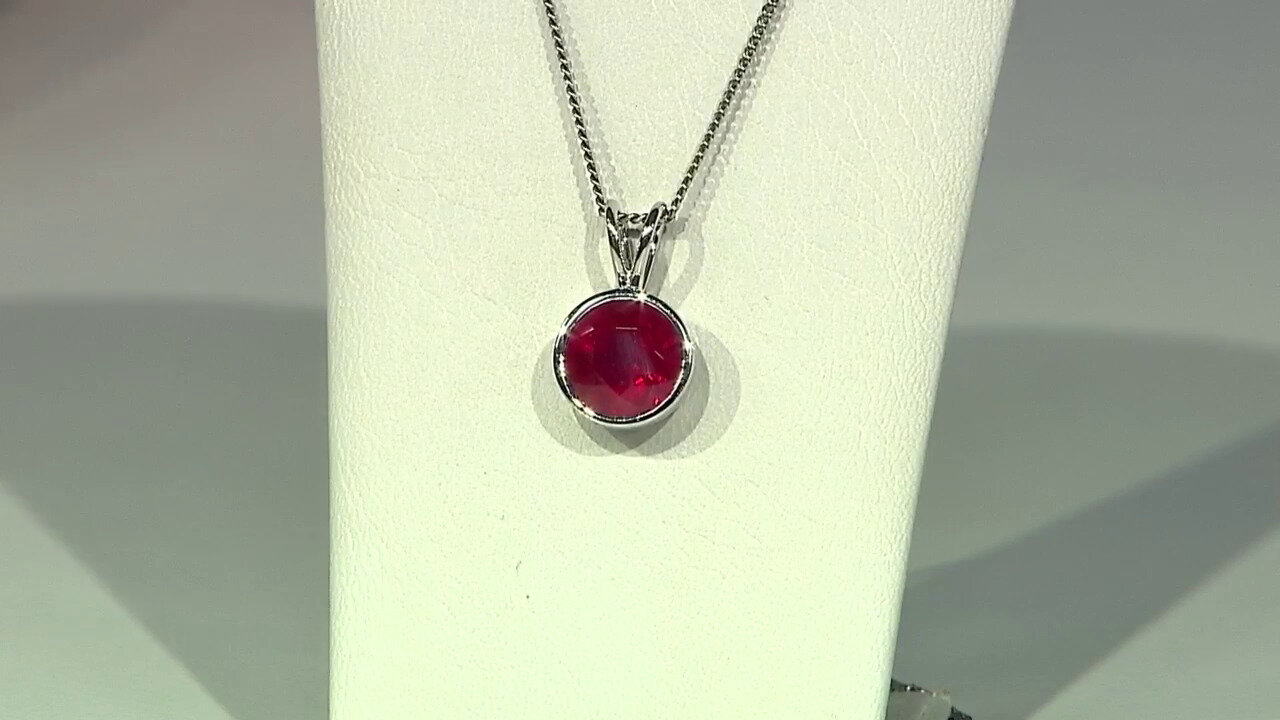 Video Bemainty Ruby Silver Pendant