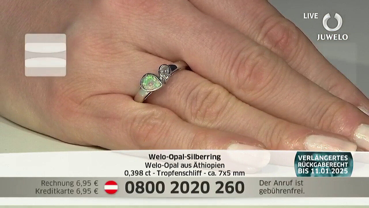 Video Welo Opal Silver Ring