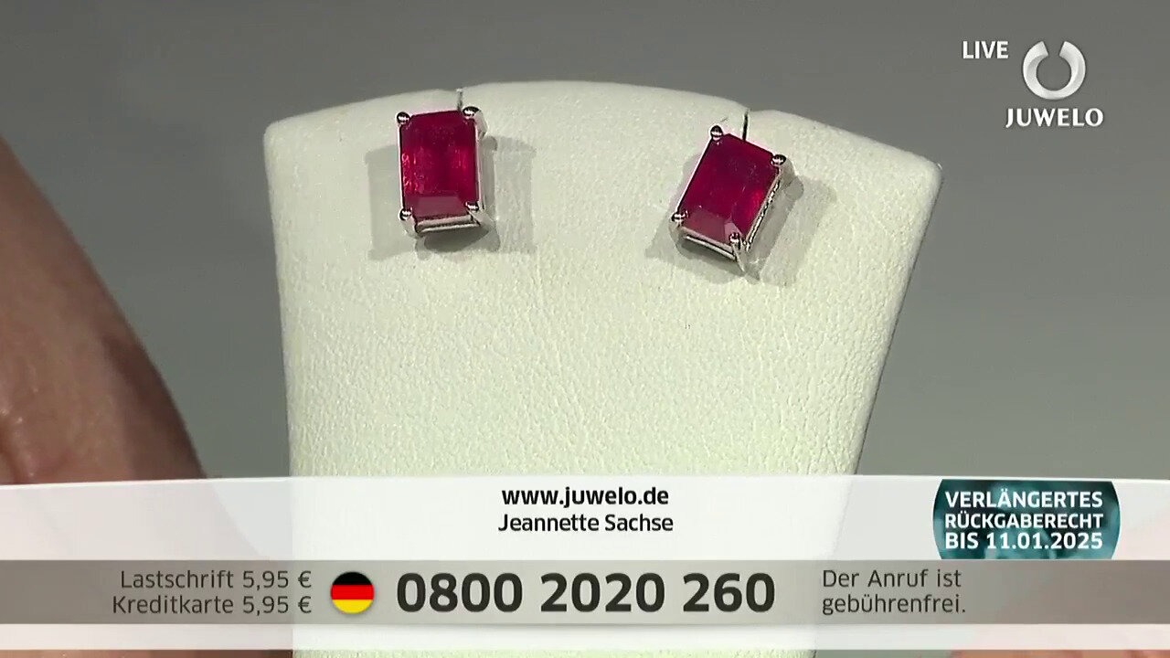 Video Madagascar Ruby Silver Earrings