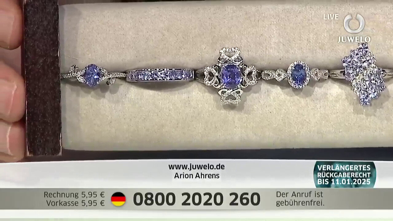 Video Tanzanite Silver Ring