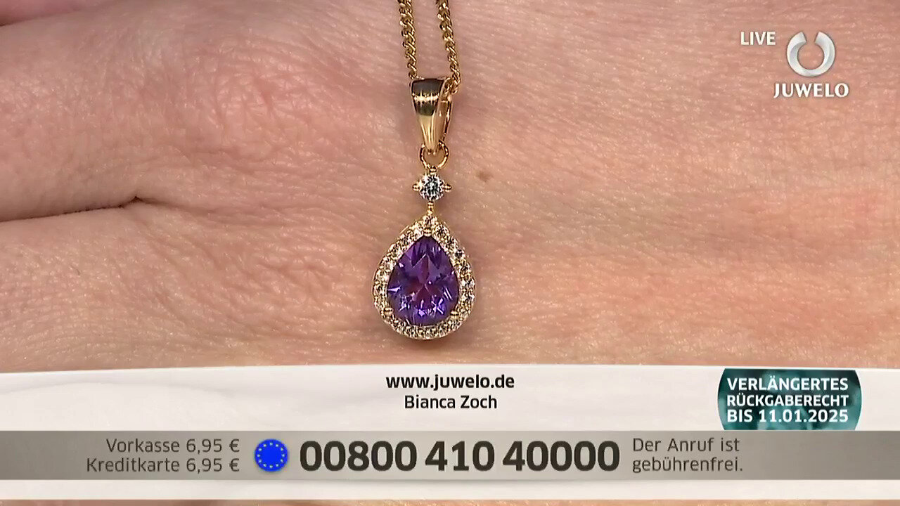 Video Moroccan Amethyst Silver Pendant