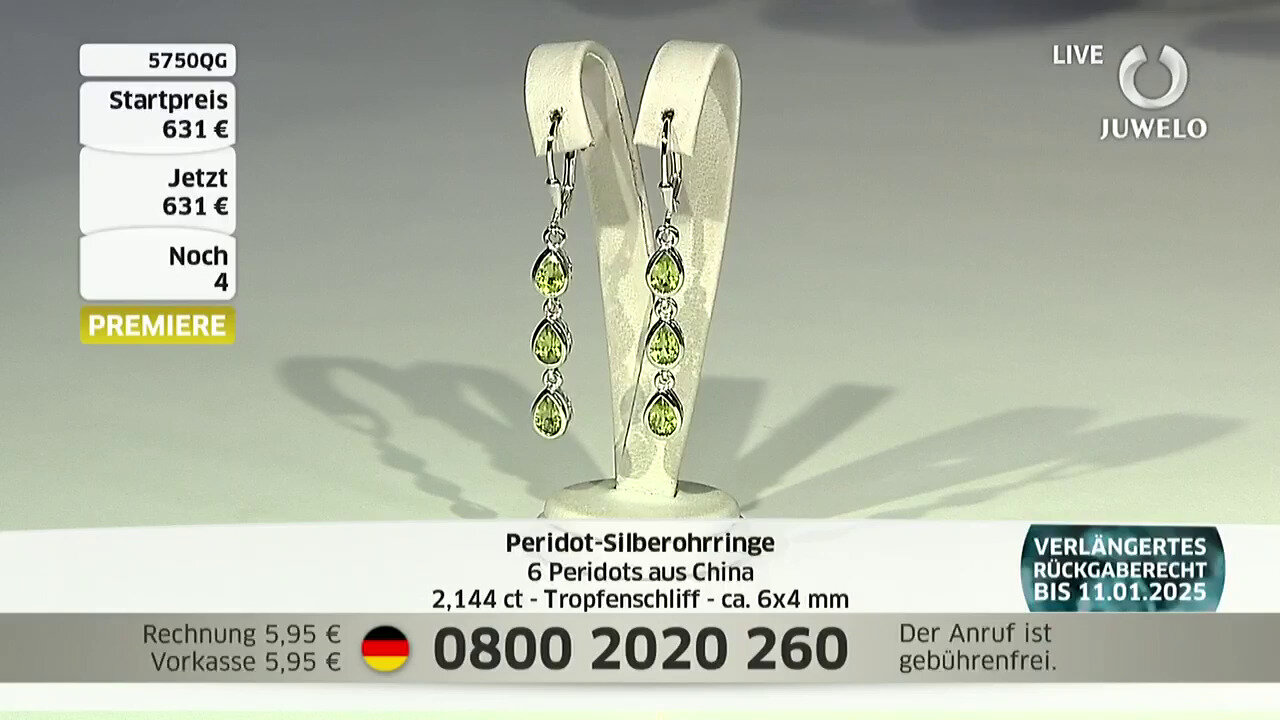 Video Peridot Silver Earrings