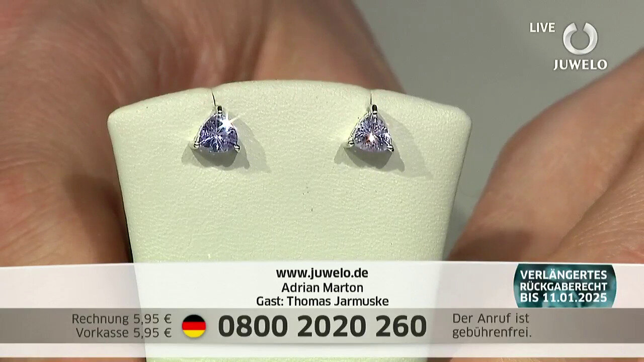 Video Unheated Tanzanite Silver Earrings