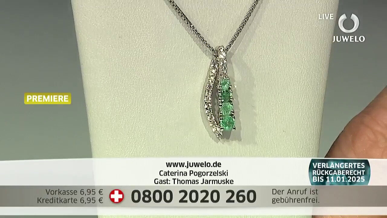 Video Russian Emerald Silver Pendant