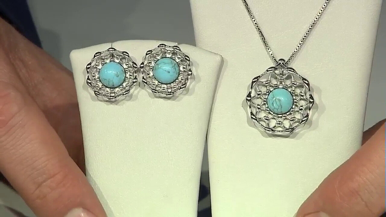 Video Turquoise Silver Earrings (dagen)