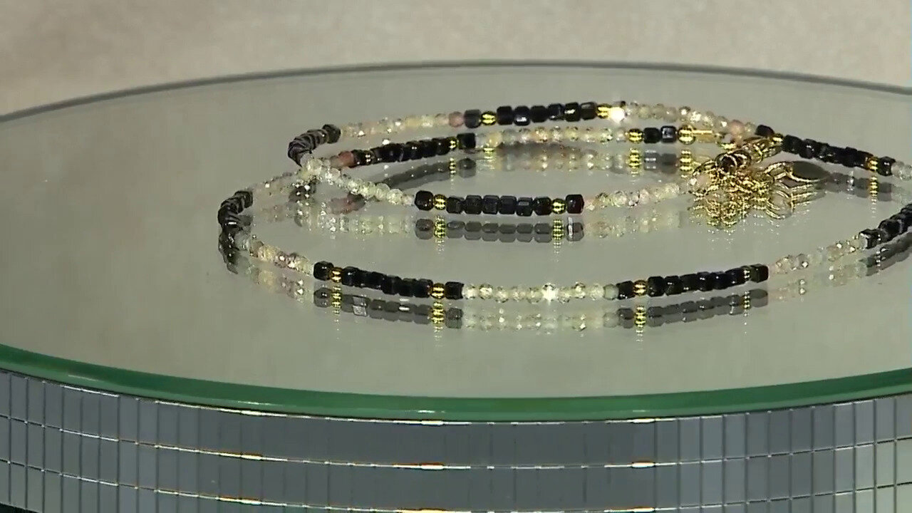 Video Black Spinel Silver Necklace