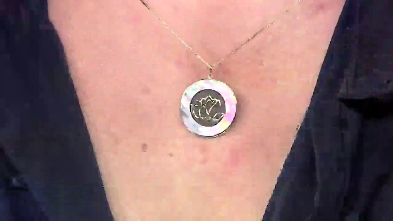 Video 9K Mother of Pearl Gold Pendant