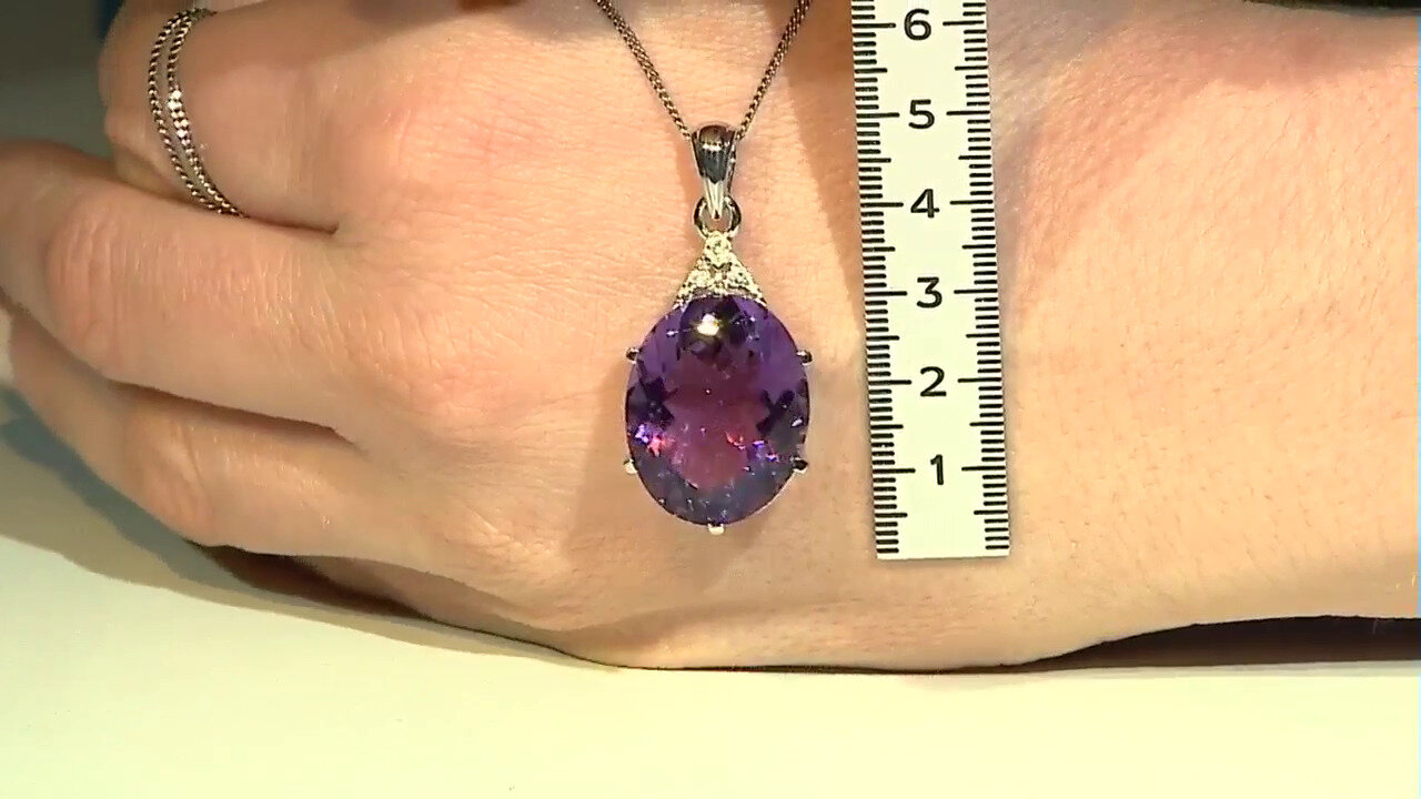 Video Zambian Amethyst Silver Pendant