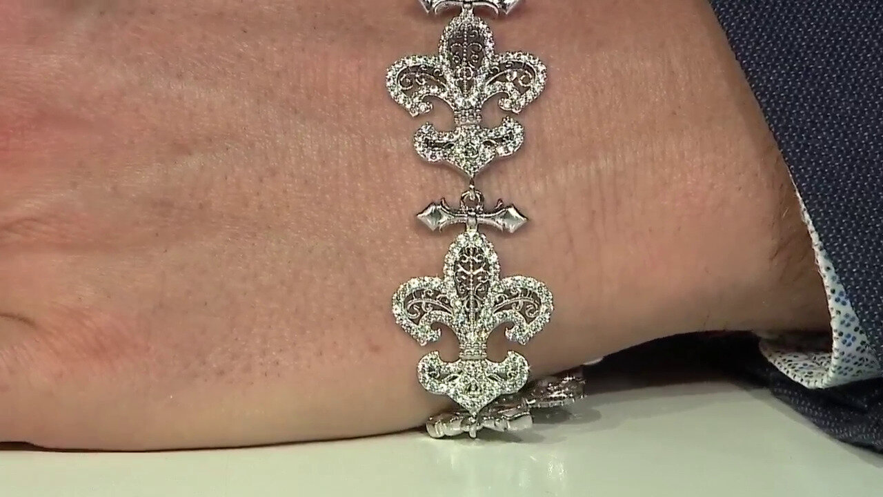 Video Brazalete en plata con Zircón (Dallas Prince Designs)