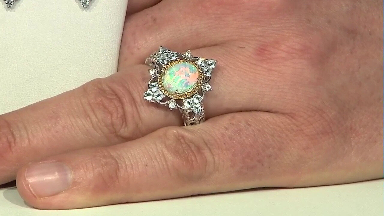 Video Welo Opal Silver Ring (Dallas Prince Designs)