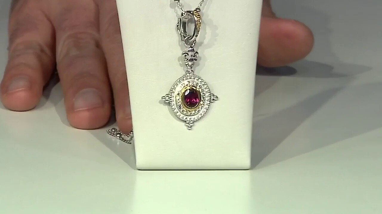 Video Malawi Garnet Silver Necklace (Dallas Prince Designs)